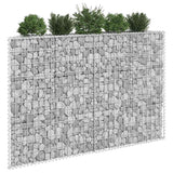 Trapezium Gabion Raised Bed Galvanised Steel 150x20x100 cm - 45-Degree Angle