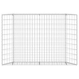 Trapezium Gabion Raised Bed Galvanised Steel 150x20x100 cm