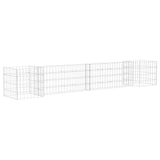 H-Shaped Gabion Planter Steel Wire 260x40x40 cm - Front View