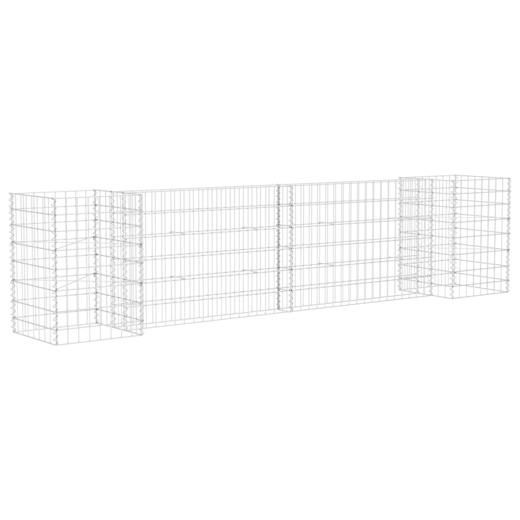 H-Shaped Gabion Planter Steel Wire 260x40x60 cm