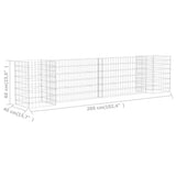 H-Shaped Gabion Planter Steel Wire 260x40x60 cm