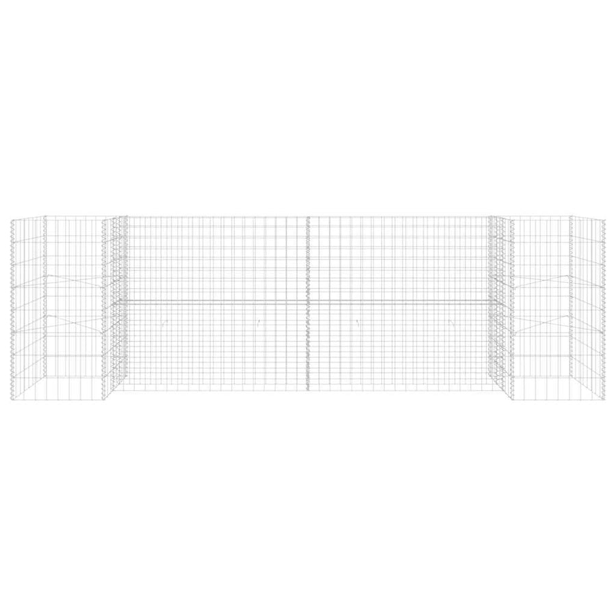 H-Shaped Gabion Planter Steel Wire 260x40x80 cm