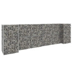 H-Shaped Gabion Planter Steel Wire 260x40x80 cm
