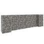 H-Shaped Gabion Planter Steel Wire 260x40x80 cm