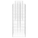 H-Shaped Gabion Planter Steel Wire 260x40x100 cm - Top-Down View