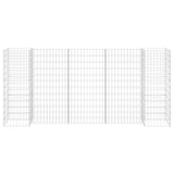 H-Shaped Gabion Planter Steel Wire 260x40x120 cm