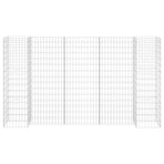 H-Shaped Gabion Planter Steel Wire 260x40x150 cm