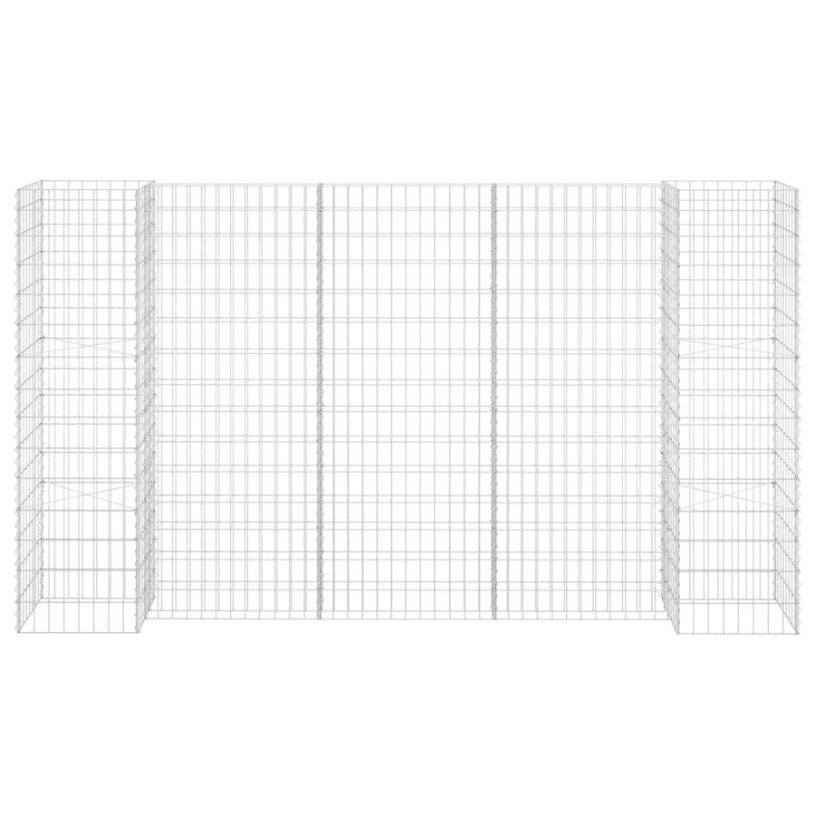 H-Shaped Gabion Planter Steel Wire 260x40x150 cm