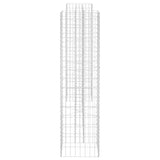 H-Shaped Gabion Planter Steel Wire 260x40x150 cm - Top-Down View