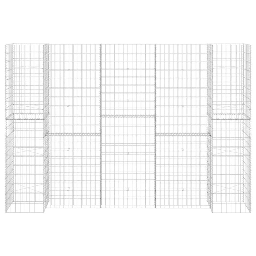 H-Shaped Gabion Planter Steel Wire 260x40x180 cm