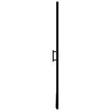 Shower Door Tempered Glass 81x195 cm Black - 45-Degree Angle