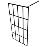 Walk-in Shower Screen Clear Tempered Glass 80x195 cm - Top-Down View