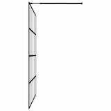 Walk-in Shower Screen Clear Tempered Glass 80x195 cm - 45-Degree Angle
