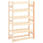 Wine Rack for 30 Bottles Solid Wood Pine