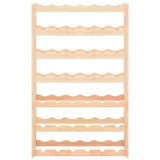 Wine Rack for 42 Bottles Solid Wood Pine - Front View