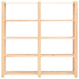 5-Tier Storage Rack 170x38x170 cm Solid Wood Pine 500 kg