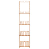 5-Tier Storage Rack 80x38x170 cm Solid Wood Pine 250 kg - Top-Down View