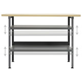 Workbench Grey 120x60x85 cm Steel