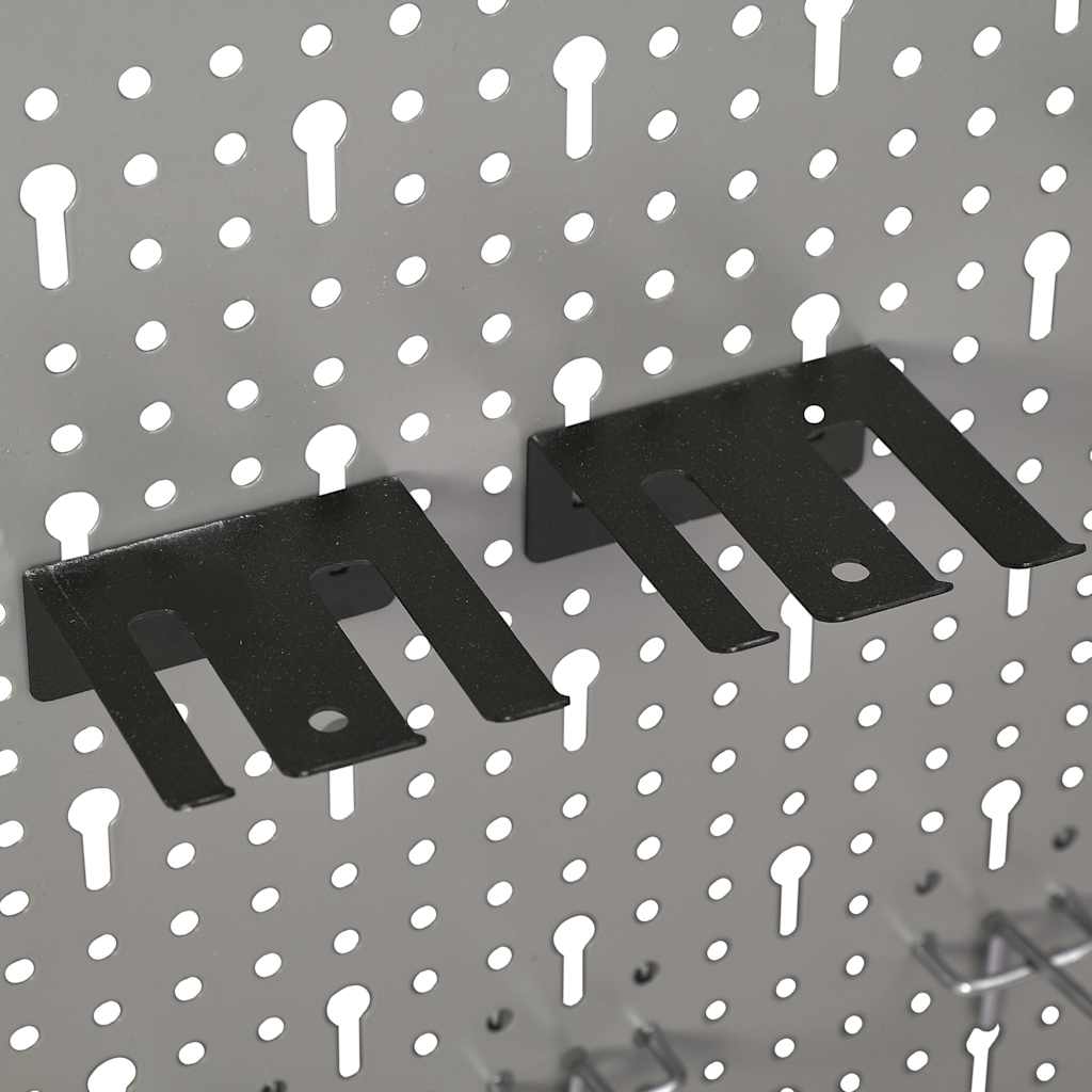 Wall-mounted Peg Boards 3 pcs 40x58 cm Steel
