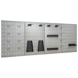 Wall-mounted Peg Boards 4 pcs 40x58 cm Steel