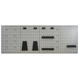 Wall-mounted Peg Boards 4 pcs 40x58 cm Steel
