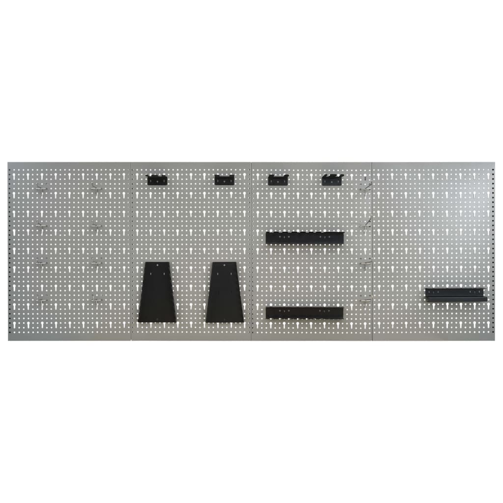 Wall-mounted Peg Boards 4 pcs 40x58 cm Steel