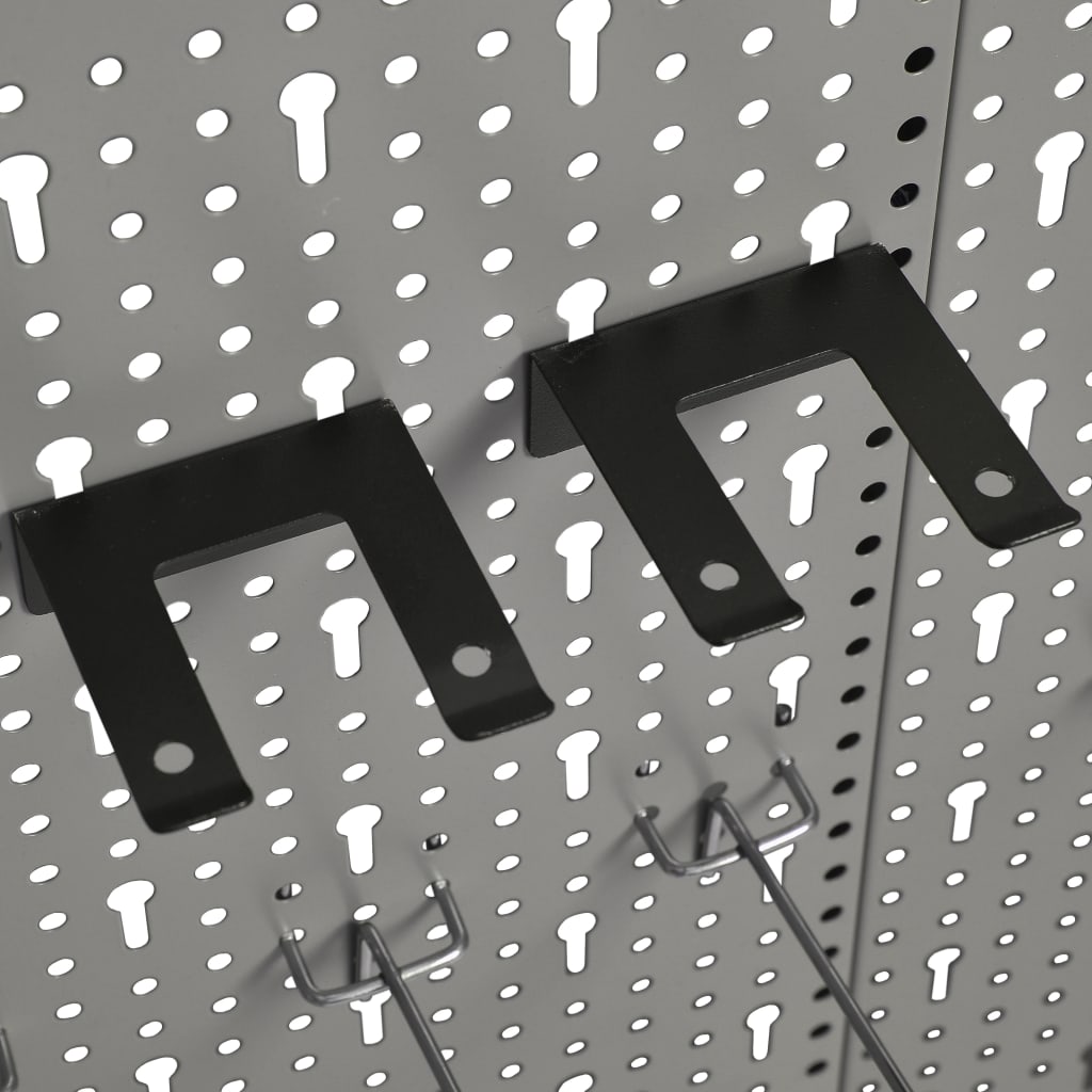 Wall-mounted Peg Boards 4 pcs 40x58 cm Steel