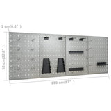 Wall-mounted Peg Boards 4 pcs 40x58 cm Steel