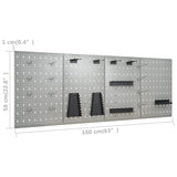 Wall-mounted Peg Boards 4 pcs 40x58 cm Steel - Extra Image