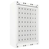 Wall Mounted Tool Cabinet Industrial Style Metal Grey and Black