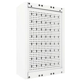 Wall Mounted Tool Cabinet Industrial Style Metal Grey and Black - Top-Down View