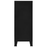 Industrial Storage Chest Black 90x40x100 cm Steel