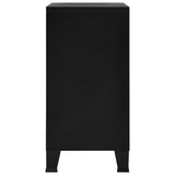 Industrial Storage Chest Black 75x40x80 cm Steel - Close-Up Angle