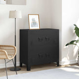 Industrial Storage Chest Black 75x40x80 cm Steel