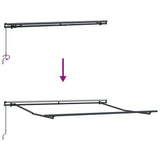 Awning Frame Manual Anthracite 3 x 2.5 m Metal - Extra Image