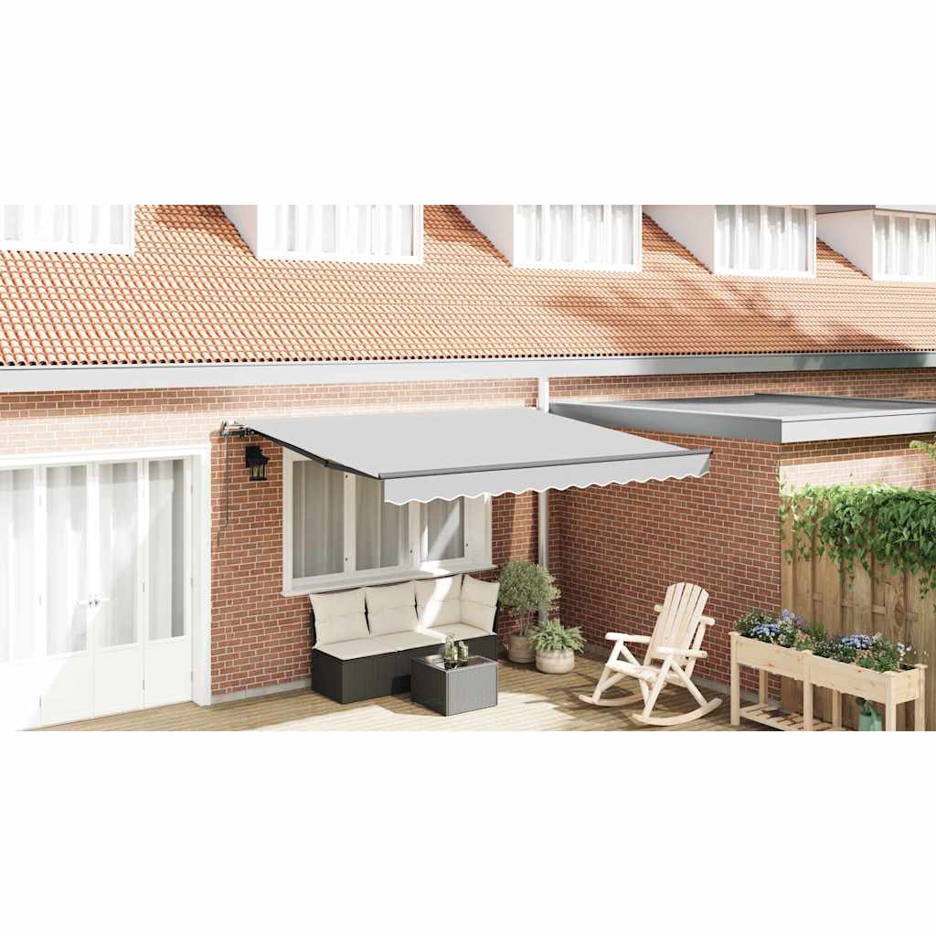 Awning Frame Manual Anthracite 3,5 x 2,5 m Aluminium