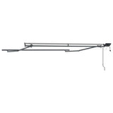 Awning Frame with Manual Anthracite 3 x 2,5 m Aluminium - Rear View