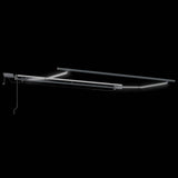 Awning Frame with Manual Anthracite 3,5 x 2,5 m Aluminium - Side View