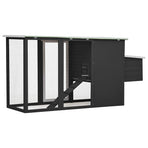 Outdoor Chicken Cage Hen House with 1 Egg Cage Grey Wood
