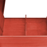 Outdoor Chicken Cage Hen House with 1 Egg Cage Red Wood