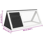 Animal Rabbit Cage Grey Wood