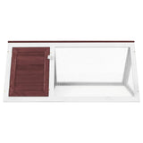 Animal Rabbit Cage Brown Wood