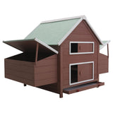 Chicken Coop Brown 157x97x110 cm Wood - Front View