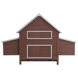 Chicken Coop Brown 157x97x110 cm Wood - Side View