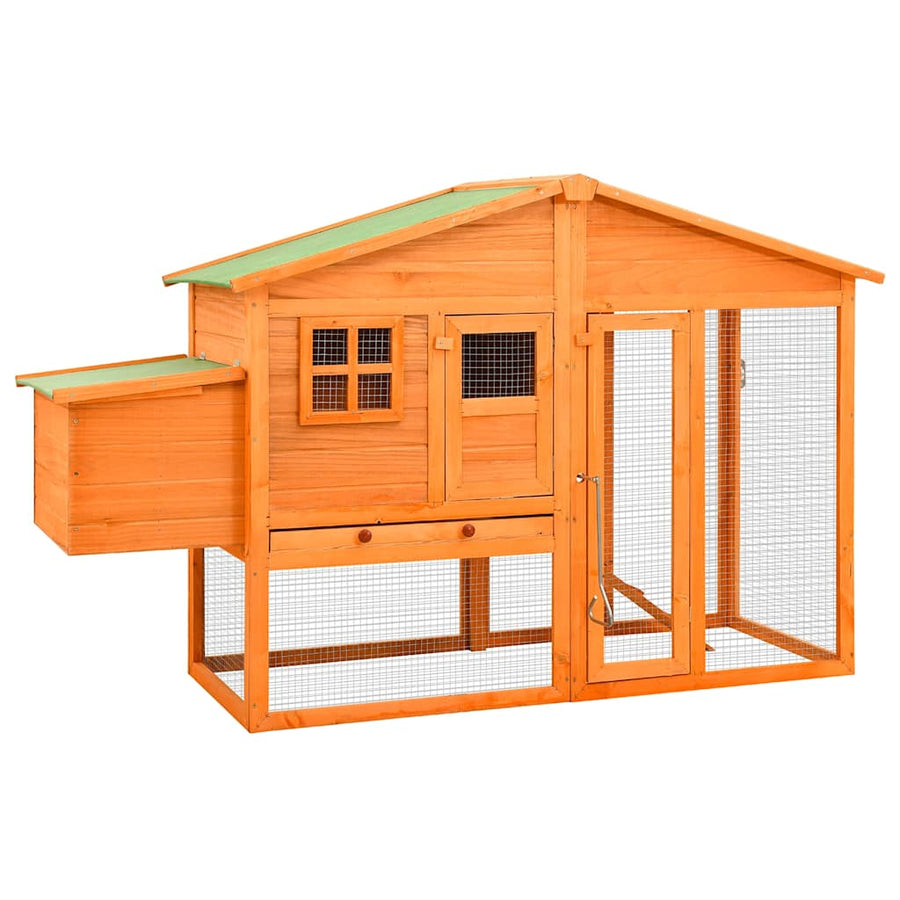 Chicken Coop with Nest Box Solid Fir Wood