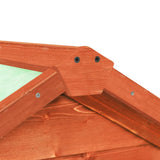 Rabbit Hutch 140x63x120 Cm Solid Firwood - Close-Up Angle