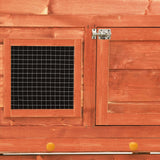 Rabbit Hutch 140x63x120 Cm Solid Firwood