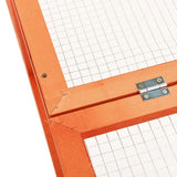 Rabbit Hutch 183x90x46.5 cm Solid Firwood - Rear View