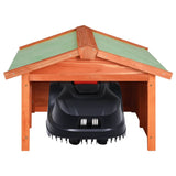 Robotic Lawn Mower Garage 72x87x50 cm Solid Firwood - Side View