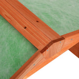 Robotic Lawn Mower Garage 72x87x50 cm Solid Firwood - Close-Up Angle